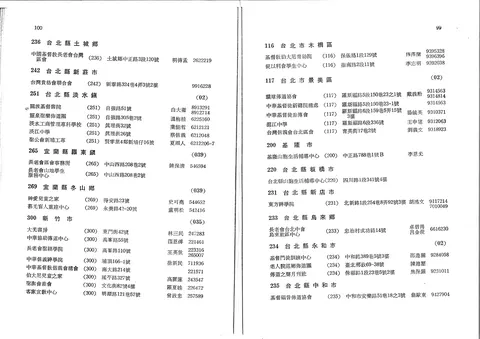 福音機構名單 (台北縣、宜蘭縣、新竹市、基隆市、台北市)